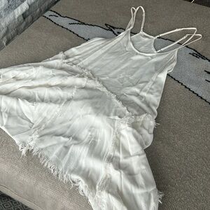 Intimately Free People White Flowy Textured Dress Size XS